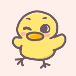 黄色いヒヨコのイラスト